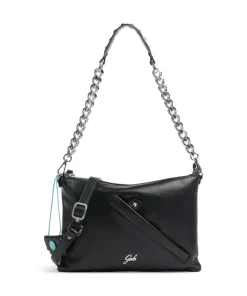 Cleveland Debbie Schultertasche fein genarbtes Kalbsleder schwarz