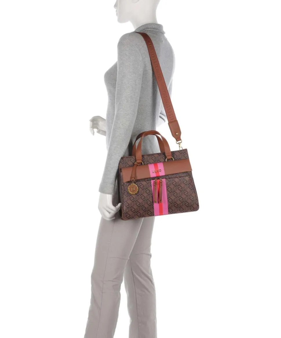 Clidia Handtasche Lederimitat braun