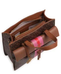 Clidia Handtasche Lederimitat braun