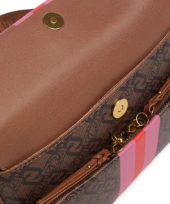 Clidia Umhängetasche Lederimitat braun