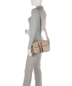 Clidia Umhängetasche Lederimitat beige