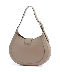 Club 2 M Beuteltasche genarbtes Leder taupe