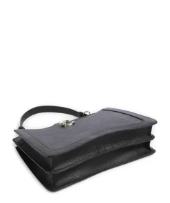 C-Me Handtasche genarbtes Rindsleder schwarz