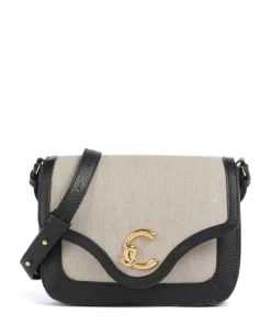 C-Me Umhängetasche Canvas natur/schwarz