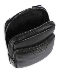 Côme Umhängetasche genarbtes Rindsleder schwarz