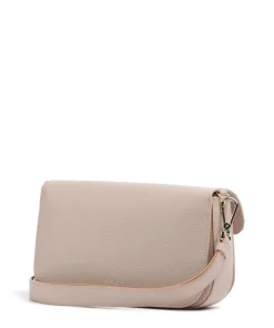 C-Me Umhängetasche genarbtes Rindsleder beige