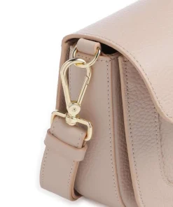 C-Me Umhängetasche genarbtes Rindsleder beige