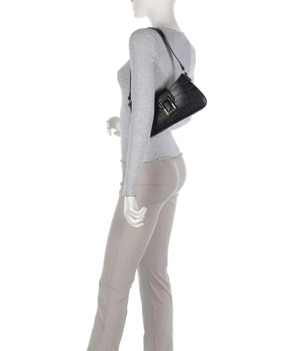 Cocco Schultertasche Lederimitat schwarz