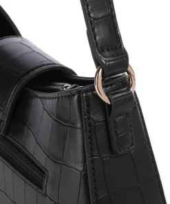 Cocco Schultertasche Lederimitat schwarz