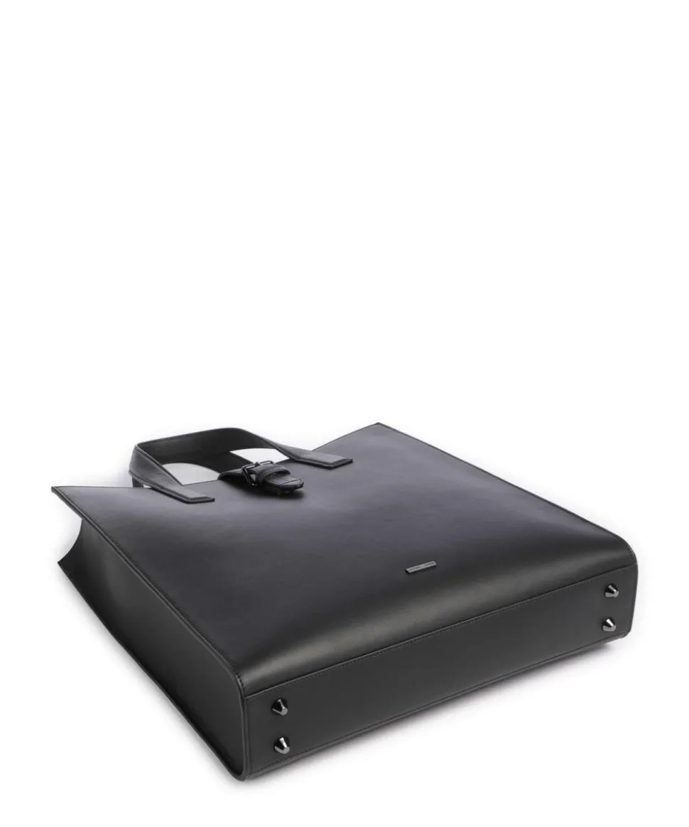 Cocco Touch Handtasche fein genarbtes Rindsleder schwarz