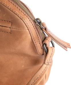 Coffee Klatsch Aubrey Schultertasche genarbtes Rindsleder braun