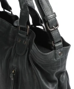 Coffee Klatsch Susan Shopper genarbtes Leder dunkelgrün