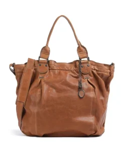 Coffee Klatsch Susan Shopper genarbtes Leder braun