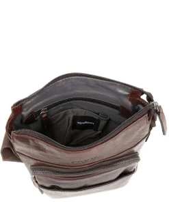 Coleman 2.0 Umhängetasche fein genarbtes Rindsleder dunkelbraun