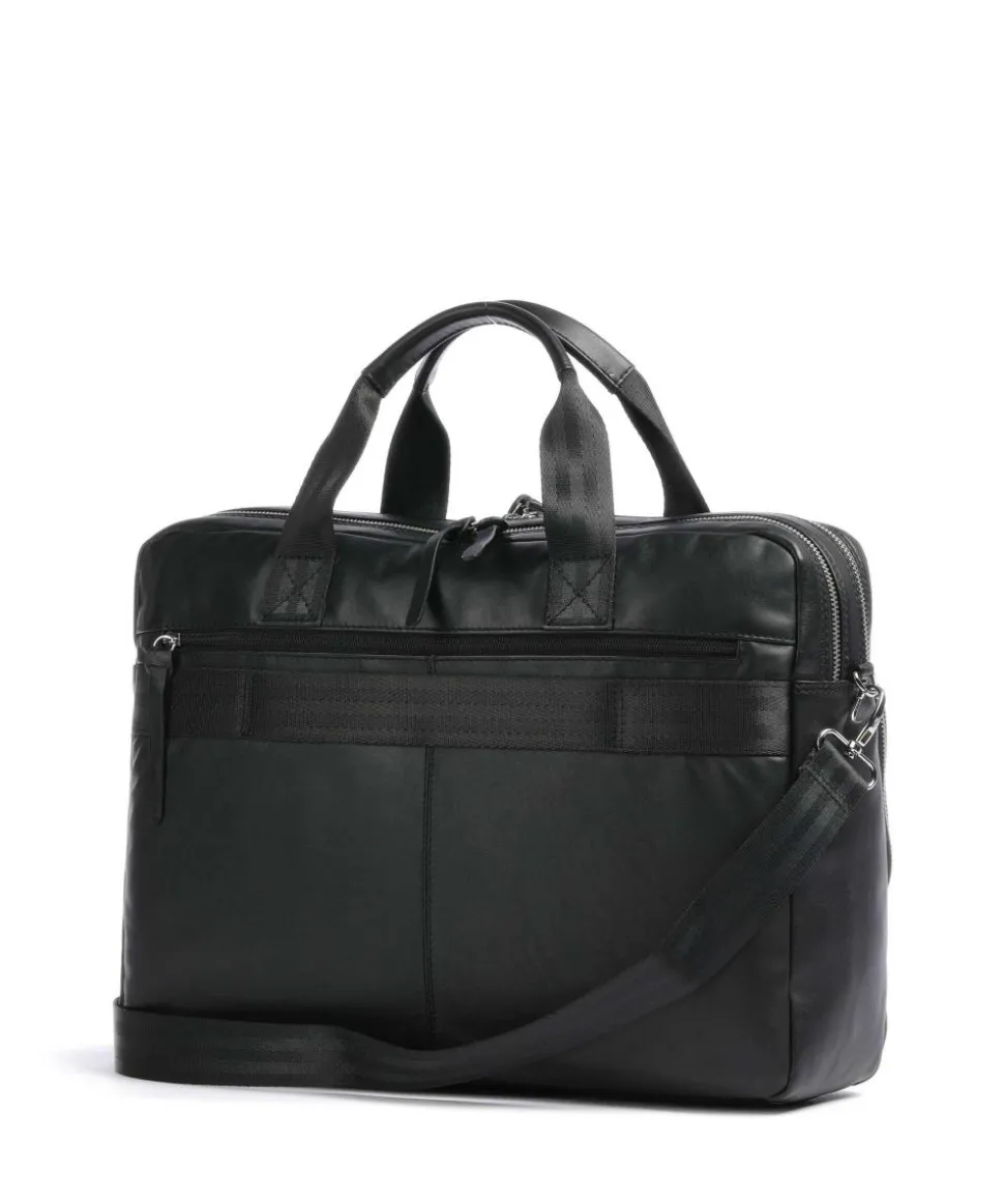 Comet Aktentasche 15″ fein genarbtes Rindsleder schwarz