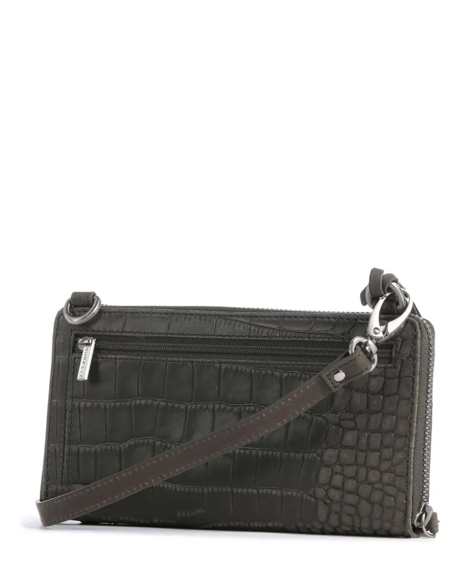 Cool Colbie Geldbörse geprägtes Leder dunkelgrün