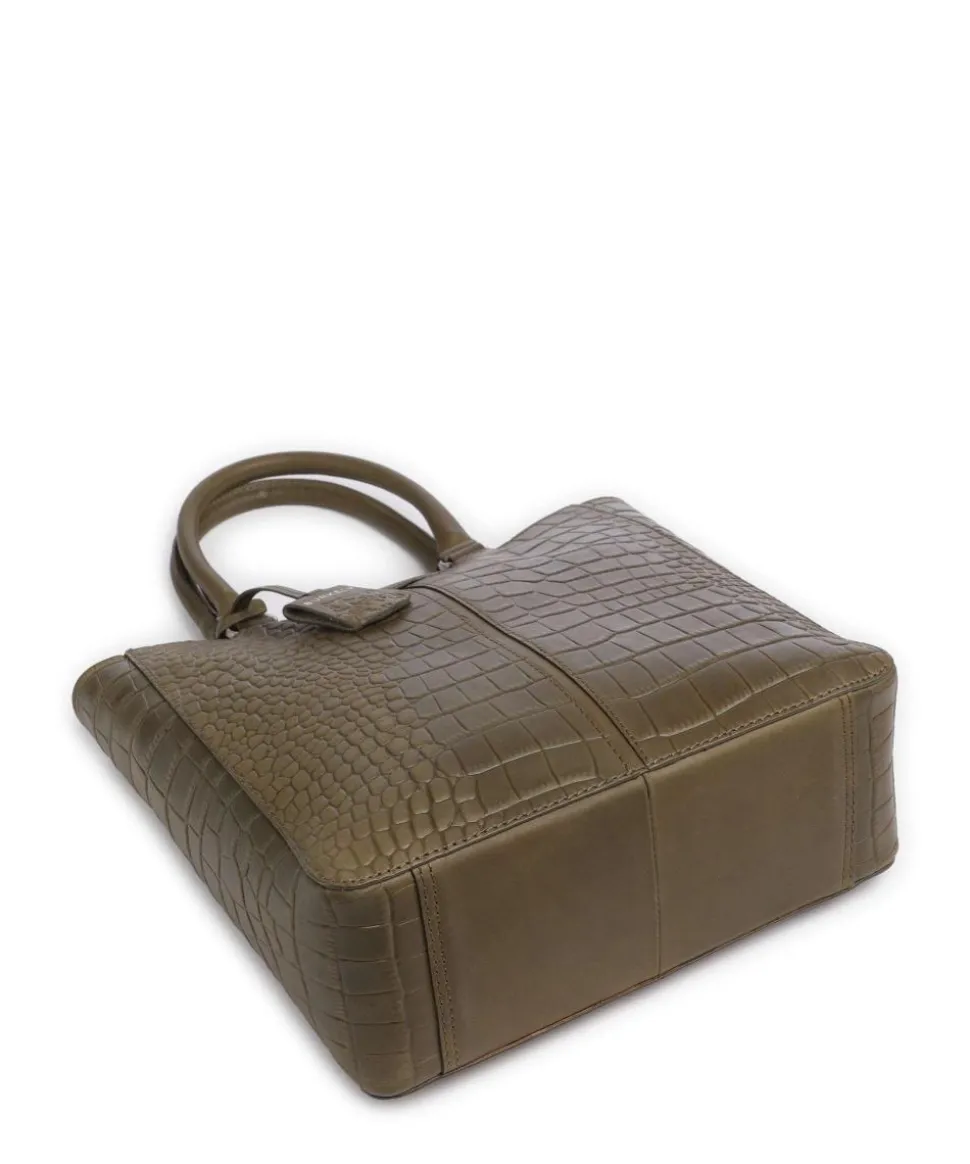 Cool Colbie Handtasche geprägtes Leder olivgrün