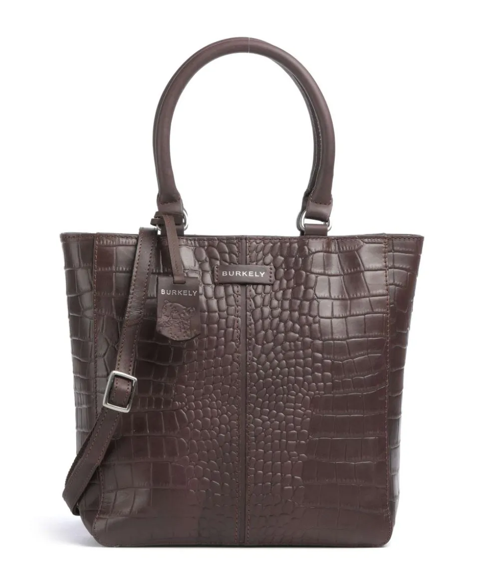 Cool Colbie Handtasche geprägtes Leder dunkelbraun