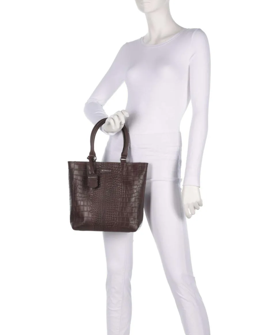 Cool Colbie Handtasche geprägtes Leder dunkelbraun