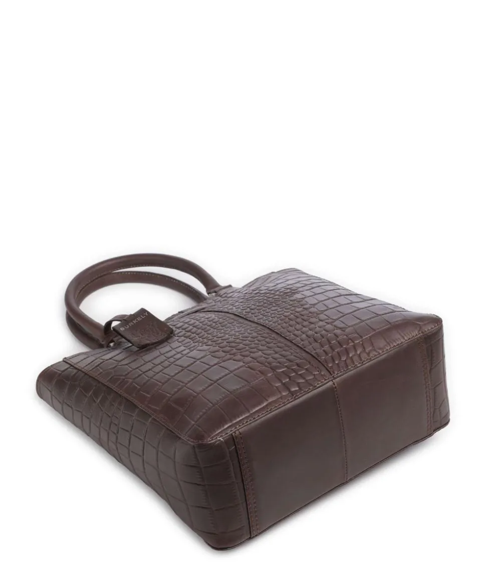 Cool Colbie Handtasche geprägtes Leder dunkelbraun