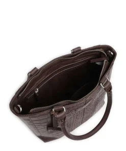 Cool Colbie Handtasche geprägtes Leder dunkelbraun