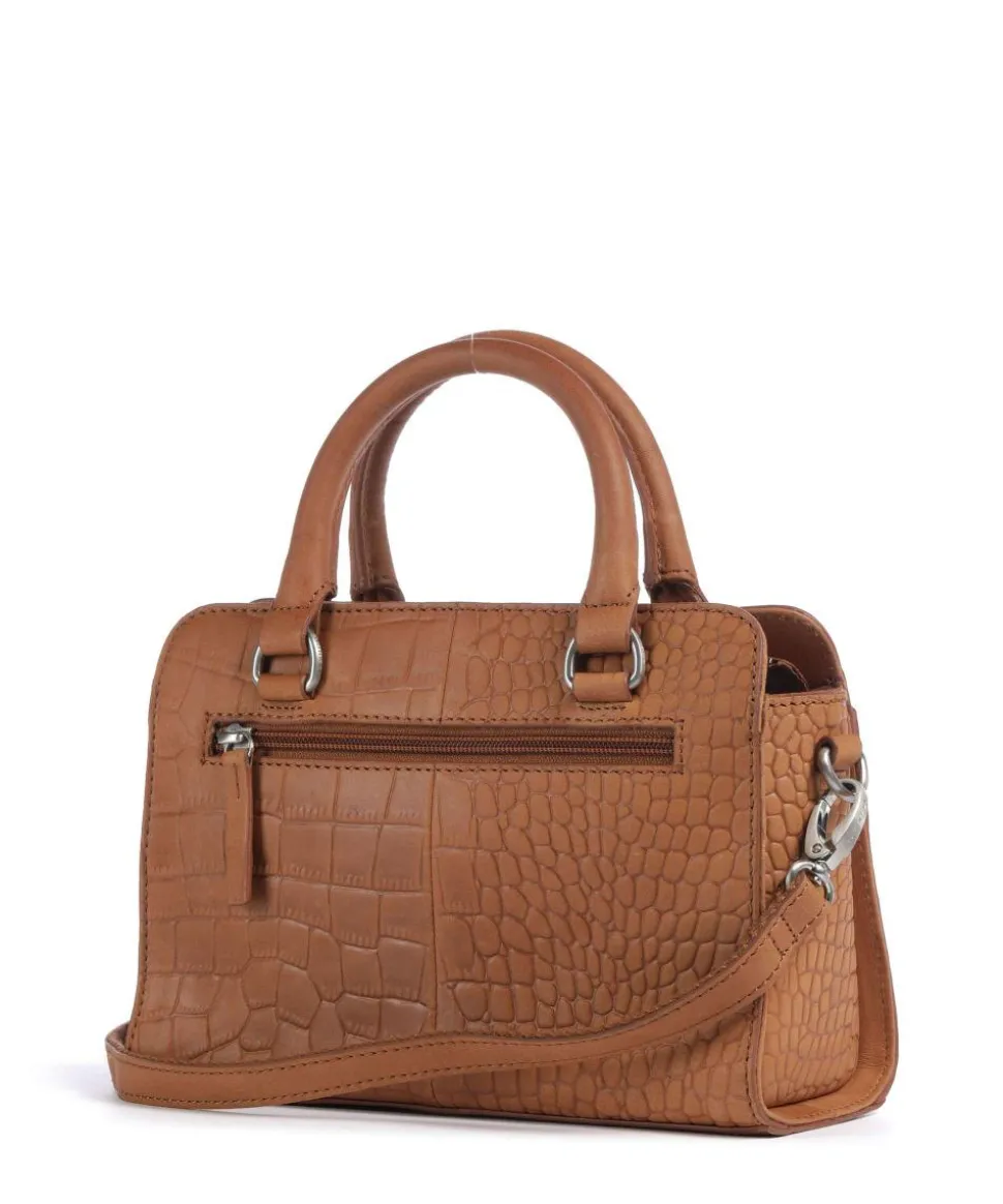 Cool Colbie Handtasche geprägtes Leder cognac