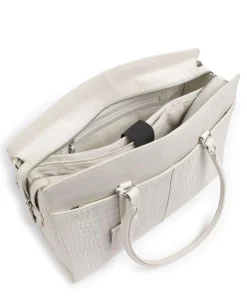 Cool Colbie Shopper 15″ geprägtes Leder elfenbein