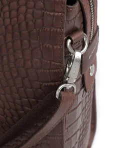 Cool Colbie Shopper 15″ geprägtes Leder dunkelbraun