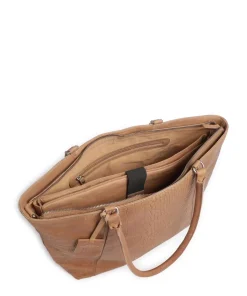 Cool Colbie Shopper 15″ geprägtes Leder hellbraun