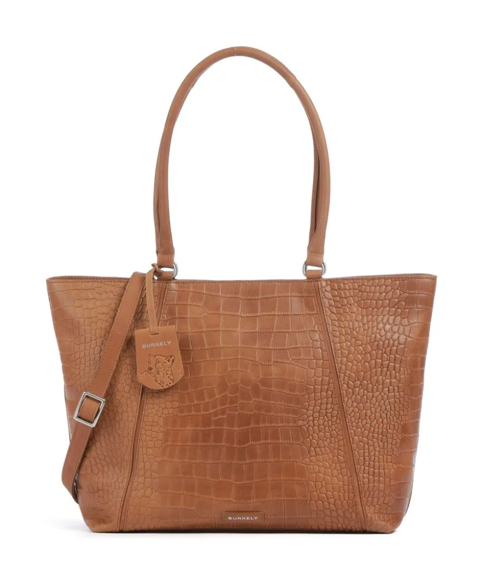 Cool Colbie Shopper 15″ geprägtes Leder cognac