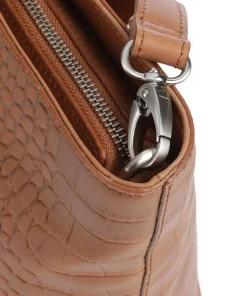 Cool Colbie Shopper 15″ geprägtes Leder cognac