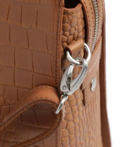 Cool Colbie Shopper 15″ geprägtes Leder cognac