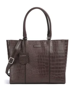 Cool Colbie Shopper 14″ geprägtes Leder dunkelbraun