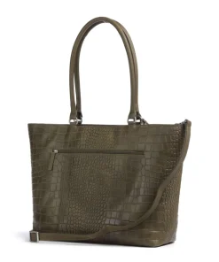 Cool Colbie Shopper 15″ geprägtes Leder olivgrün