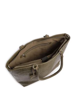 Cool Colbie Shopper 15″ geprägtes Leder olivgrün