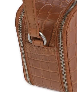 Cool Colbie Umhängetasche geprägtes Leder cognac