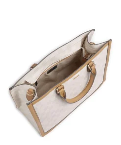 Cortina Piazza Handtasche Lederimitat elfenbein