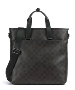 Cortina Piazza Morris Handtasche 14″ Lederimitat dunkelbraun