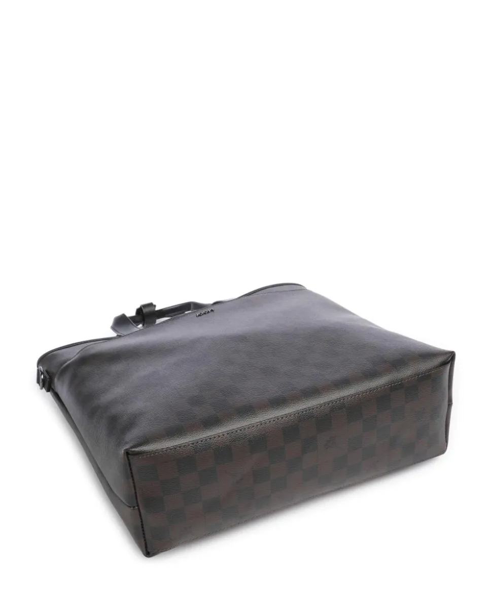 Cortina Piazza Morris Handtasche 14″ Lederimitat dunkelbraun