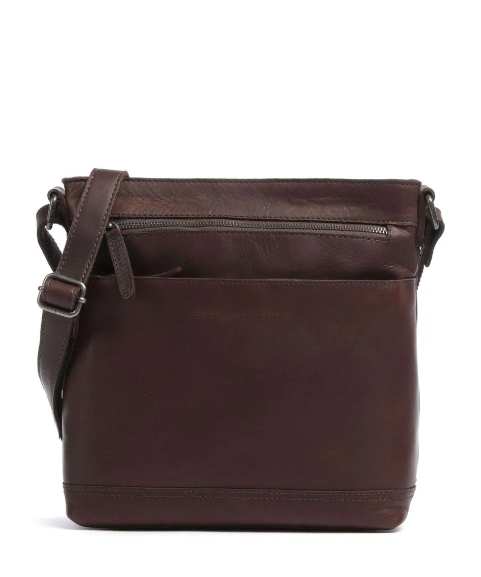 Cow Wax Pull Up Almeria Umhängetasche Pull-Up Rindsleder dunkelbraun