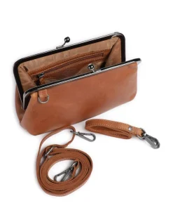 Cow Wax Pull Up Andrade Schultertasche Pull-Up Rindsleder cognac
