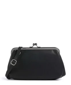 Cow Wax Pull Up Andrade Schultertasche Pull-Up Rindsleder schwarz