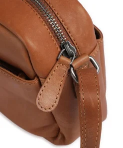 Cow Wax Pull Up Arona Umhängetasche Pull-Up Rindsleder cognac