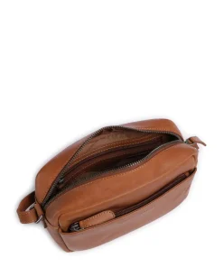 Cow Wax Pull Up Arona Umhängetasche Pull-Up Rindsleder cognac