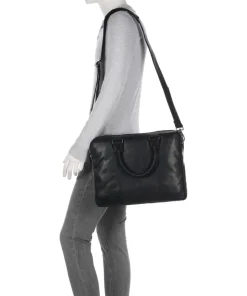 Cow Wax Pull Up Fabian Aktentasche 15″ Rindsleder schwarz