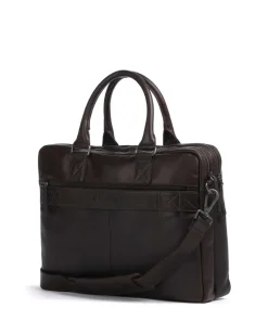 Cow Wax Pull Up Fabian Aktentasche 15″ Rindsleder dunkelbraun