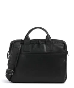 Cow Wax Pull Up Frazer Aktentasche 15″ Rindsleder schwarz