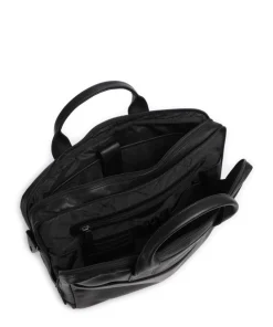 Cow Wax Pull Up Frazer Aktentasche 15″ Rindsleder schwarz