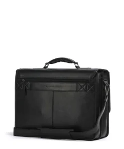 Cow Wax Pull Up Glenwood Aktentasche 17″ Rindsleder schwarz