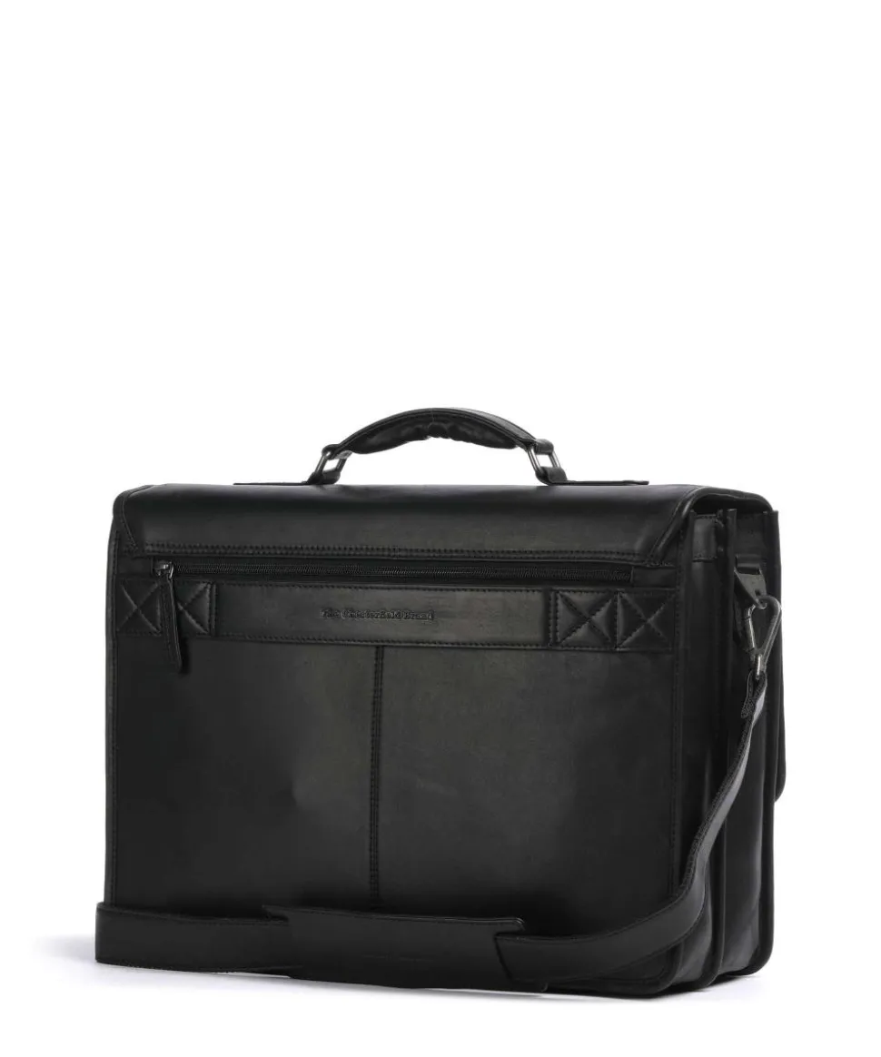 Cow Wax Pull Up Glenwood Aktentasche 17″ Rindsleder schwarz